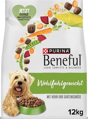 Beneful Wohlfühlgewicht Hundefutter trocken, mit Huhn und Gartengemüse (1x12kg) - Bild 1 von 4