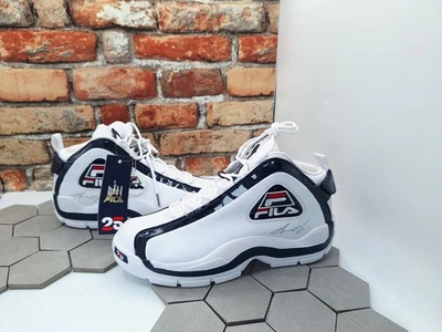 Fila Grant Hill 2 25th Anniversary 1BM01374-125 Men Sz 11.5 Blue Damage Box Lid - Image 1 of 4