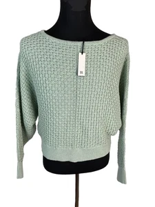 Banana Republic Merideth Pullover mit U-Boot-Ausschnitt Damen Medium Dolmanärmel NEU - Bild 1 von 12