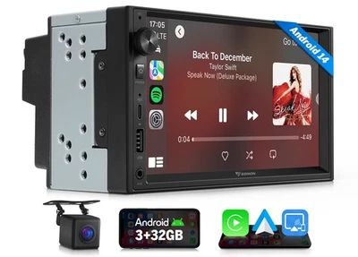 Eonon UX7 Android 14 Car Radio 7" IPS Screen CarPlay GPS WiFi6 DSP RDS Bluetooth - Image 1 of 4