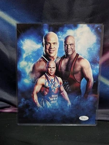 Kurt Angle WWE TNA WCW handsigniertes signed 8x10 Foto JSA COA USA WWF  - Bild 1 von 5