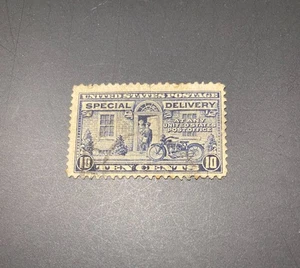 U.S. Scott #E12 Motorcycle Messenger Used Special Delivery NG FAULTS SEE NOTE - Picture 1 of 2