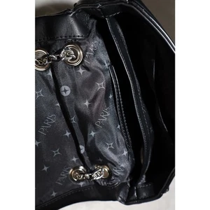 Paris Hilton Women's Madison Quilted Chain Shoulder Bag, Black - Picture 1 of 9
