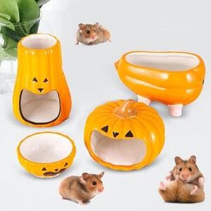 4x Hamster Ceramic Water Dish Hamster House Small Animal Huts - Picture 1 of 7