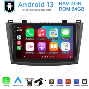9" For Mazda 3 2010-2013 Android 13 Carplay Car GPS Navi Radio Stereo RDS 4+64GB - Picture 1 of 20