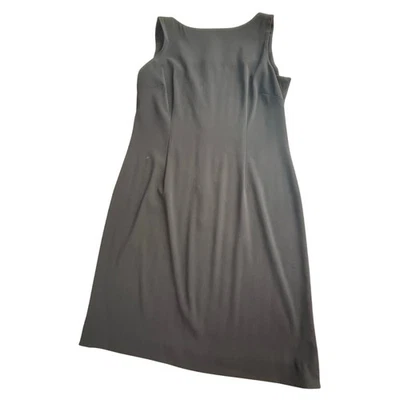 Vestido Amanda Smith Negro Sin Mangas Cuero Elástico Talla 10 P Foto 1 de 4