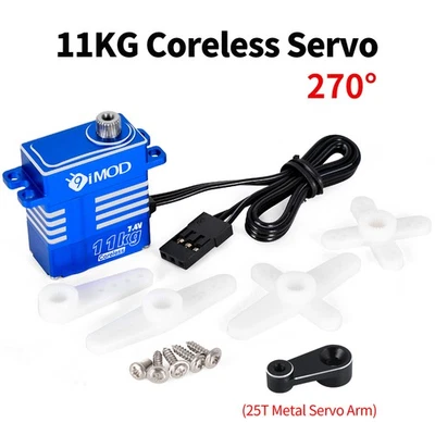 9imod 11 KG Digital Servo Coreless Metal Gear for 1/8 1/10 1/12 1/18 RC Car DIY - Image 1 of 4