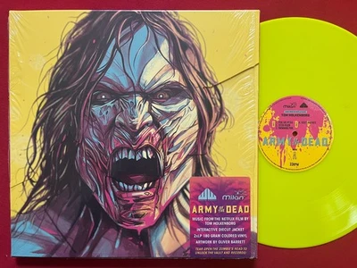 ARMY OF THE DEAD 2 LP (2021) NM DELUXE~NEON YELLOW PINK~DIECUT~TOM HOLKENBERG - Image 1 of 3