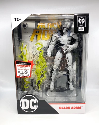 McFarlane DC Direct Page Punchers Black Adam 7” Action Figure With Comic Book Cover