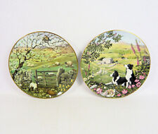 2x All Creatures Great & Small James Herriot Collector Plates - Peter Barrett