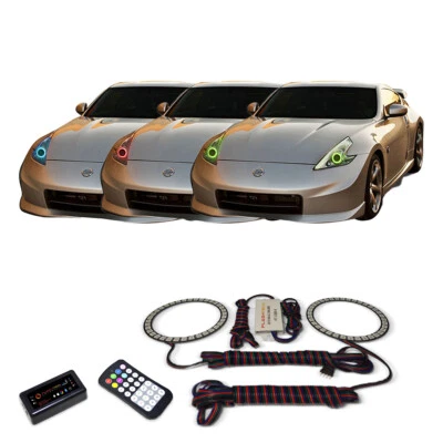 Kit Halo Faro Bluetooth Multicolor RGB para Nissan 370z 09-16 Foto 1 de 4