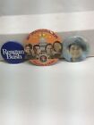 President Reagan And George Bush Lot Of 3 Campaign Pins 1981