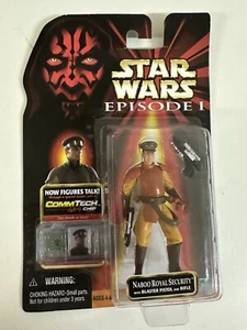 Naboo Royal Security - 1999 Action Figure Hasbro Star Wars: Commtech Chip Sealed - Picture 1 of 5