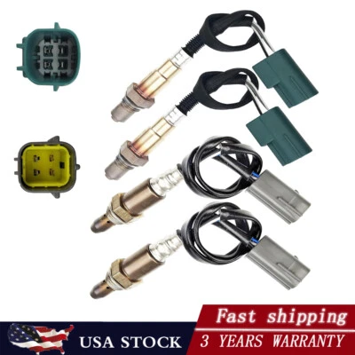 Sensor de oxígeno O2 aguas arriba y aguas abajo 4 piezas para Nissan Titan 5,6 L V8 2008-2012 Foto 1 de 4