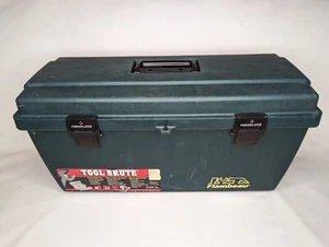 Flambeau Tool Brute Green 20" Tool Box And Tray with Circular Saw Blade Holder - Picture 1 of 14