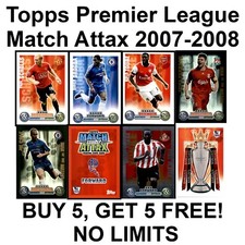 TOPPS MATCH ATTAX 2007-2008 (TEAMS A to F) PREMIER LEAGUE **Please Select**