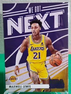 2023-24 NBA Hoops Maxwell Lewis RC # 5 We Got Next Insert Los Angeles Lakers - Image 1 of 2