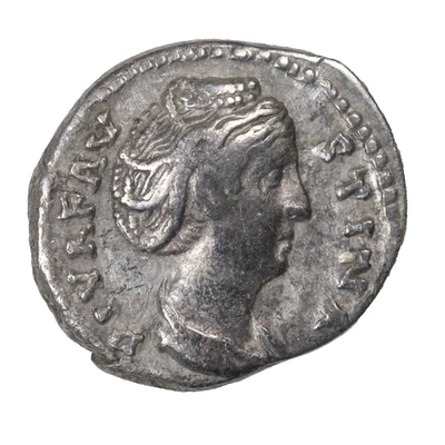 Diva Faustina Senior Murió 141 dC Denario de Plata Bajo Antonino Pío Roma Moneda Foto 1 de 2