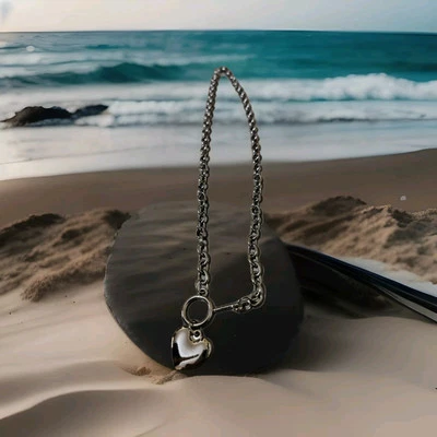 Collana Acciaio Con Cuore - Immagine 1 di 3