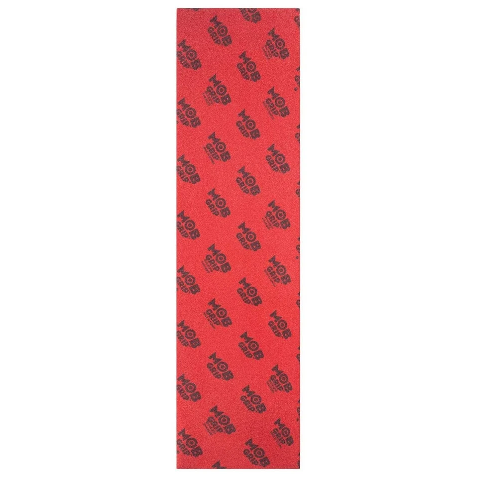 Mob Skateboard Griptape Clear Transparent Red 9" x 33" Grip Tape Sheet - Image 1 of 1