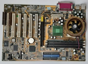 ASUS CUSL2 Sockel 370 AGP retro Mainboard + Pentium III 933MHz + 256MB RAM - Afbeelding 1 van 3