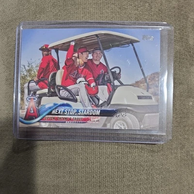 Actualización Topps Next Stop 2018, Stardom (Justin Upton/Shohei Ohtani/Mike Trout) radiocontrol Foto 1 de 2