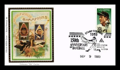 SELLOS DR JIM PORTADA DE BÉISBOL 150 ANIVERSARIO ASDA SELLO SHOW COLORANO SEDA Foto 1 de 2