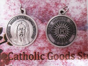 Large Holy Face - silver tone 1.5-inch Medal