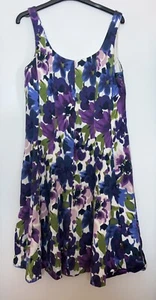 Connected Apparel Floral Cotton Dress Size 12 - Picture 1 of 6