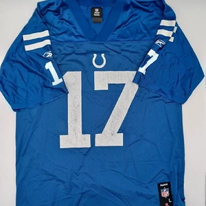 Maglia Reebok Da Uomo Large NFL Austin Collie #17 Indianapolis Colts Calcio - Foto 1 di 9