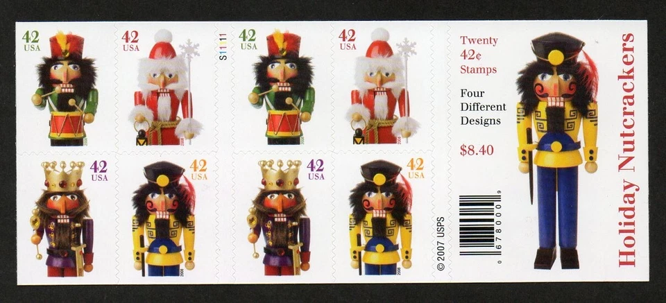 USA Scott 4363b Complete Self Adhesive Pane, 42¢ Holiday Nutcrackers - Image 1 of 1