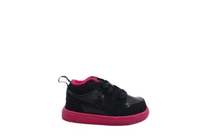 [554721-019] Air Jordan 1 Low Flex Toddlers TD Black/Voltage Cherry - Picture 1 of 12