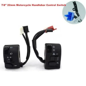 12V 7/8" Motorcycle Handlebar Control Switch Left & Right for Horn Turn Signal - Picture 1 of 10