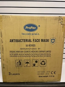 Disposable Face Mask - Qty. 2500 - 50 Boxes of 50 - Picture 1 of 6