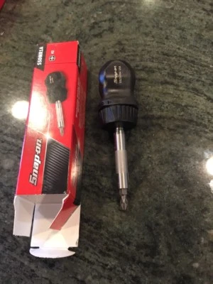 Snap On ssdmr1a trinquete rechoncho negro mango duro destornillador con broca Foto 1 de 4