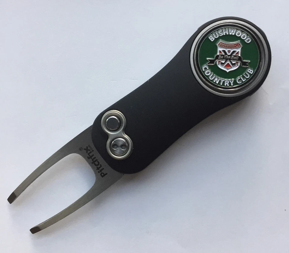 Caddyshack Bushwood Pitchfix 2.0 Switchblade Golf Divot Tool w removable Marker
