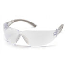 Pyramex Cortez Safety Glasses with Clear Lens and Gray Temples