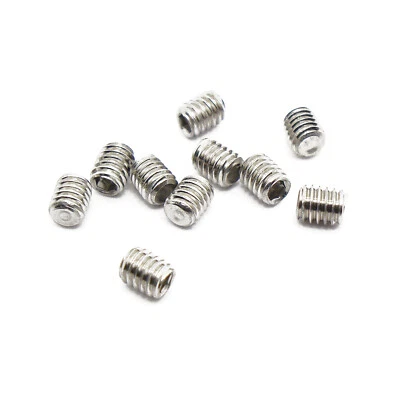 THE RUSTY BOLT SHOP M2.5 x 3mm, Socket Set Screws Cup Point, A2 304 18-8, Stainless Steel