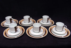 Melitta, LINDAU, Kasino 5810, 1970er-Jahre, 6 x Frühstücks-/Kaffeegedeck, 3 tlg. - Bild 1 von 13