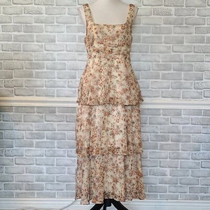 Vestido Floral Brillante Altar'd State Raven Volantes Romántico Cottagecore L - Imagen 1 de 9