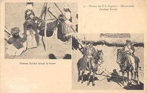 Iraq - Kurdistan - Kurd women making butter - Horsemen - Mission des Capucins - Picture 1 of 2