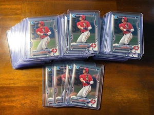 2021 Bowman Draft Christian Encarnacion-Strand #BDC-9 1st Bowman Chrome Qty - Afbeelding 1 van 2