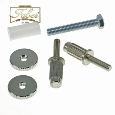 Faber iNsert-MNG BRASS! Bridge Stud Adapter Nickel Gloss 3116-0