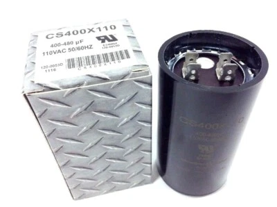 IRP 400-480 Uf Start Capacitor MFD 110 VAC Pool Pump Motor Compressor NEW CS400X110