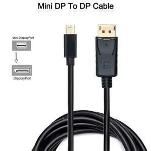 6ft Mini DisplayPort Thunderbolt2 to DisplayPort DP Cable Adapter For Nuc HP Mac - Picture 1 of 8