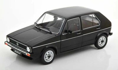 SOLIDO 1:18 AUTO DIE CAST METAL - VOLKSWAGEN GOLF L 1983 BLACK NERO ART S1800209 - Immagine 1 di 3