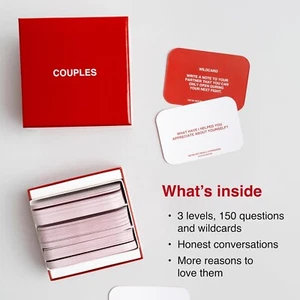 Couples Edition Card Game - 150 Conversation Cards for Couples, Adults, & Teens  - Picture 1 of 3