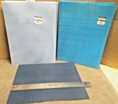 13 Sheet 3 BLUE COLORS QUICK-COUNT Canvas 7 Count Mesh 10-1/2" x 13-1/2" NEW - Image 1 of 4