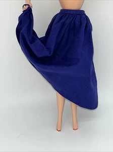 BARBIE I LOVE LUCY FALDA AZUL MODA ROPA PARA MUÑECA - Imagen 1 de 3
