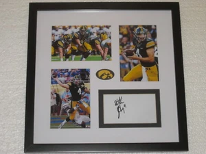 Nate Nathan Stanley Signed Autograph Card Framed Iowa Football COA - Picture 1 of 1